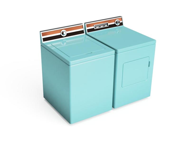Dollhouse Washer & Dryer 1960s style