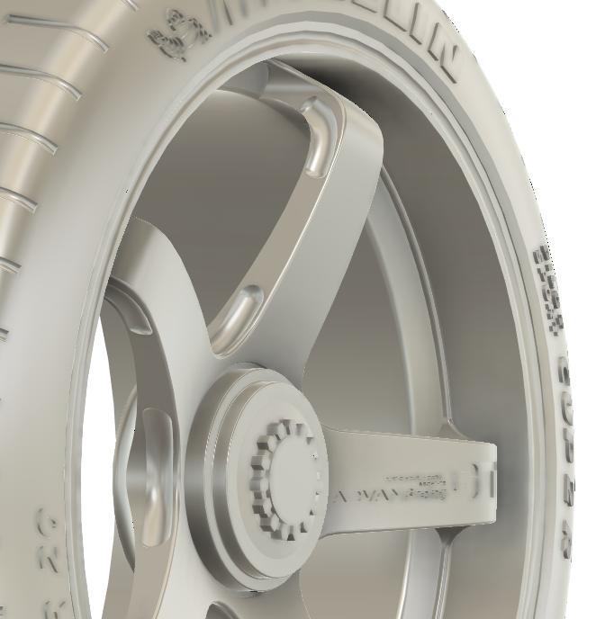 1/24 20x10/21x13 Advan Racing GT CL for Porsche 911 (992) GT3 RS wheels set