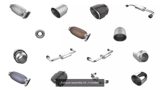 Exhaust assembly kit 3D Model Collection