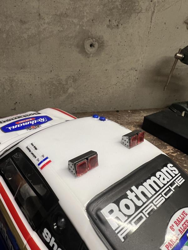 Tamiya Porsche 959 Rally roof lights