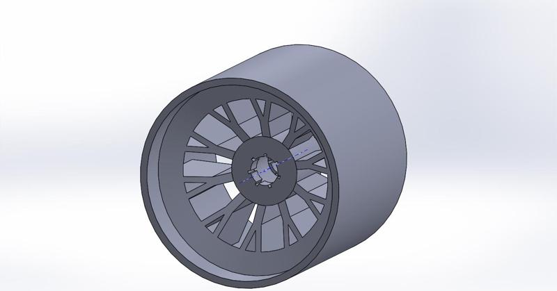 Tamiya F103 front wheel Integrated bearing