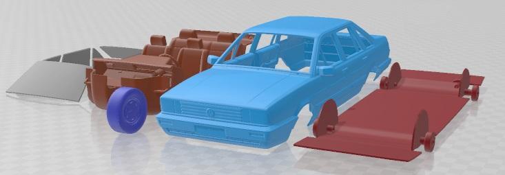 Volkswagen Santana 1985 Printable Car