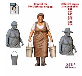 N4 Farmers woman carrying buckets