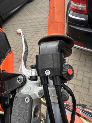 KTM EXC throttle cable holder / guard