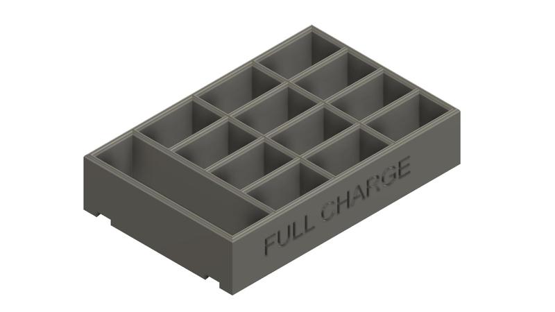 Full Charge and No charge 1RC battery holder