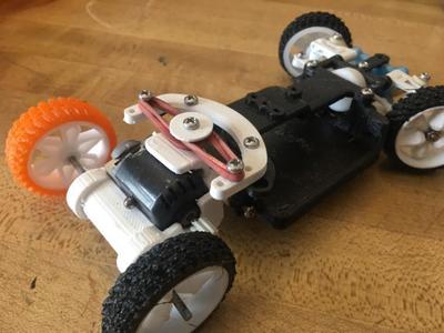 Rubberband Rear Suspension for Rockracer's Open Z V5 Drift Chassis