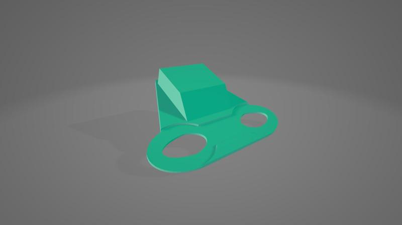 RC Car Hood Scoop And Clip