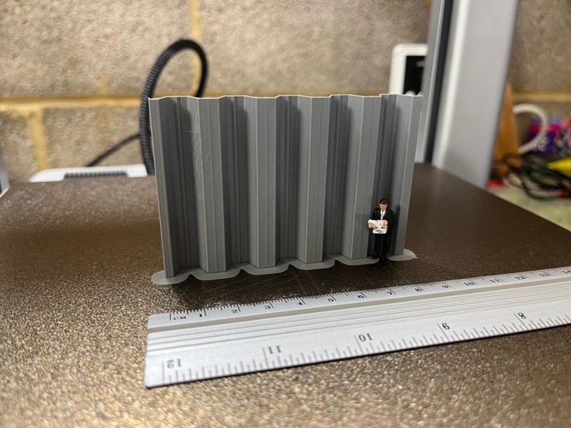 Model Railway Large Steel Pilings Filament and Resin