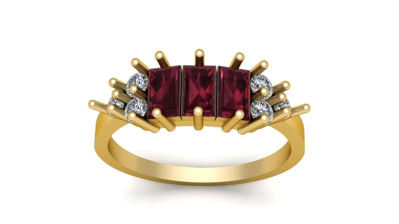 Solitaire Wedding ring 3d Printable Model