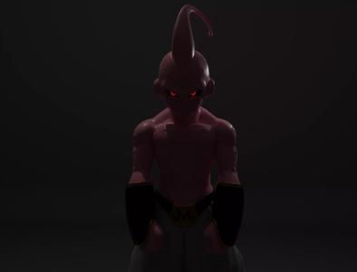 Kid Buu High Detail 3D Model From DBZ
