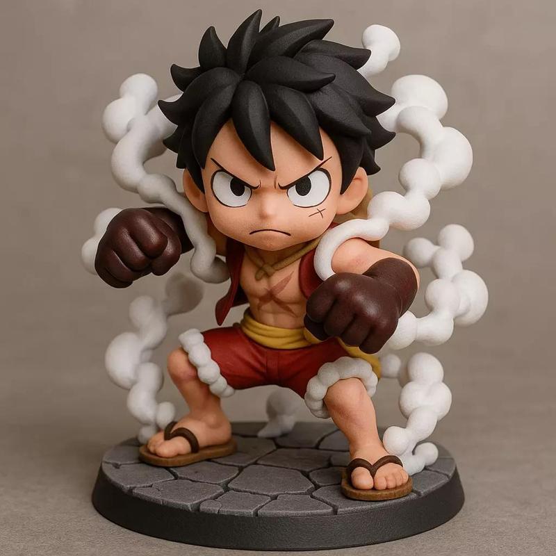 Chibi Anime Statue  Luffy Gear Second