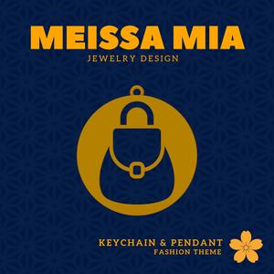 Mini Chic – 3D Print File for Handbag Keychain or Pendant - Bag Accessories - Handbag Pendant - Girl's Fashion