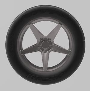FERRADA FR3 20''X10'' AND 20X10,5'' WHEEL AND TIRE FOR 1/24 SCALE AUTO