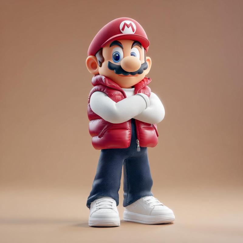 🎮🍄 Mario – Cheerful 3D Printable Figure (One-Piece STL)