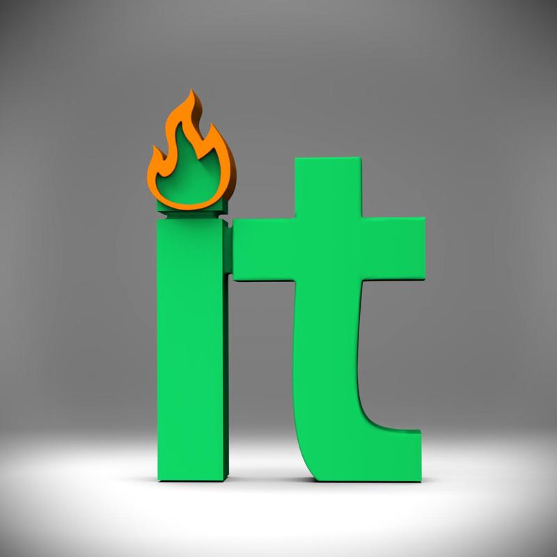 "Blaze" IT -Keychain/Desk Decor