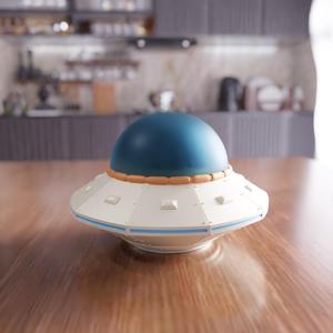 3D UFO Spacecraft STL File - 415