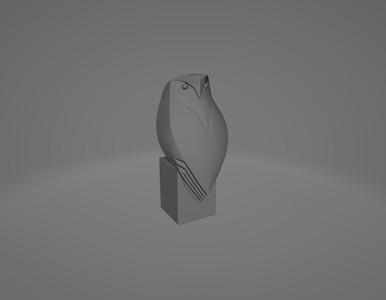 Little Owl – 3D Printable Cute Owl Figurine Model