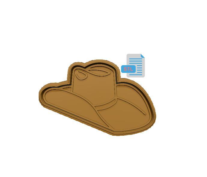 Cowboy/Girl Hat Cookie Cutter File