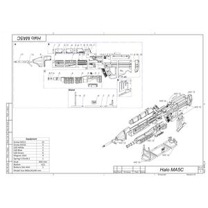 MA5c Assault Rifle - Halo - Printable 3d model - STL + CAD bundle - Commercial Use