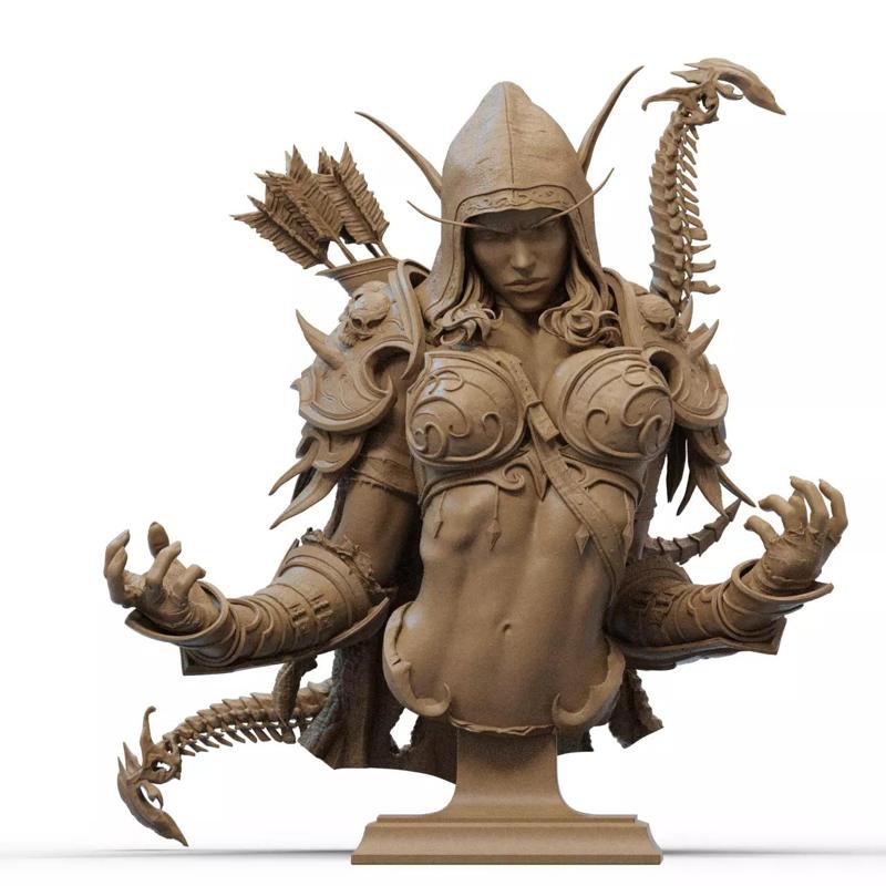 SYLVANAS WINDRUNNER Bust 3D PRINT