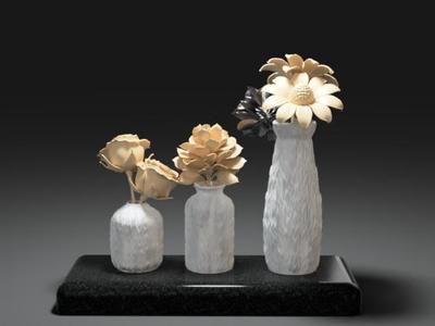 Set of 3 minimalist decorative vases