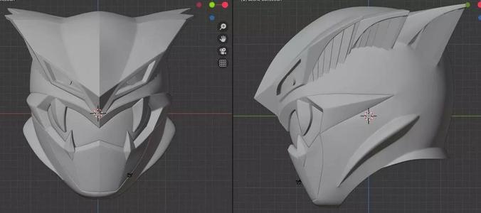 Dark Buster Go Buster 3D Printable Helmet