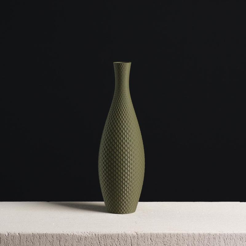 Textured Vase with Scales, Vase Mode 3D Model