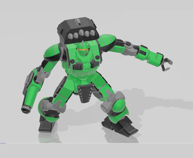 American Mecha cuirass battlearmor tabletop scale