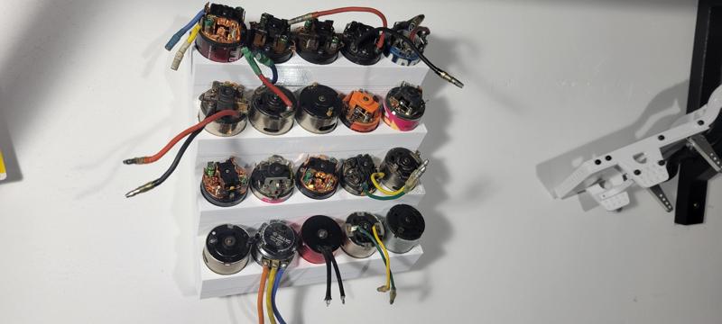 540 Motor storage rack for Tabletop or wall mounted