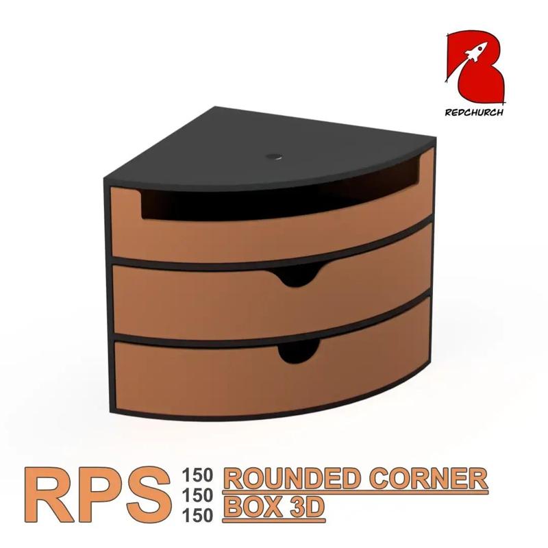 RPS 150-150-150 rounded corner box 3d