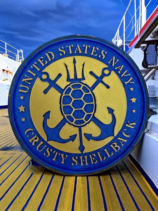 US Navy Shellback Memento Box