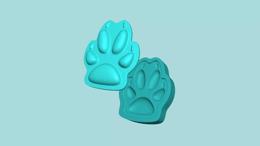 Fox Footstep - Silicone Mold -Template