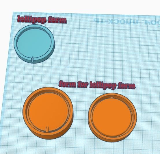 Silicon lollipop form