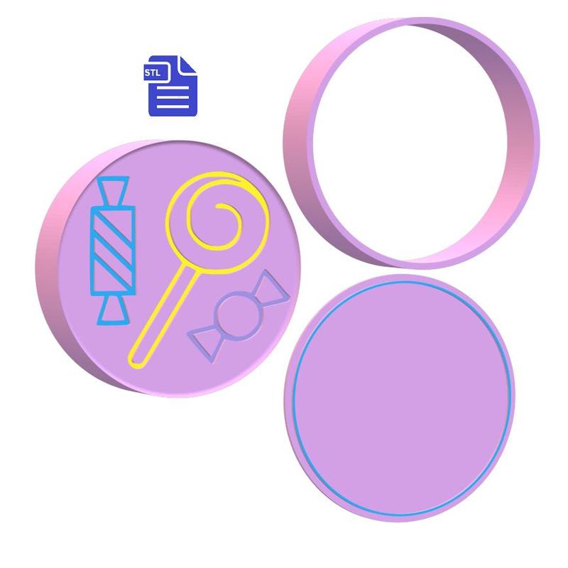 3pc Candies Bath Bomb Mold