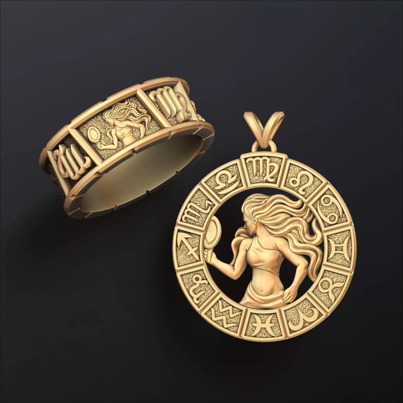 Horoscope Virgo Ring Pendant v2 Collection