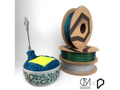 Medium Pasta Bowl Container with fork for sticky notes