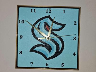 Seattle Kraken Clock Face