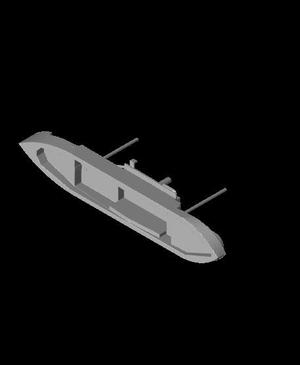 700 Scale 4005 ton Wood Cargo Ship SS North Bend.stl