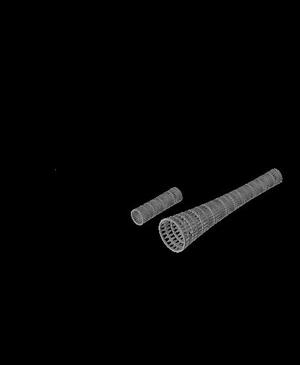 700 Scale USS Battleship Cag Masts Set 1.stl