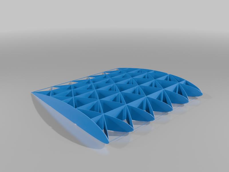 Printable Airfoil Segment [BETA] (200mm span, 210mm chord)