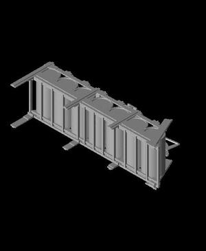 1/24 Scale Depth Charge Rack Mk 11 with Charges.stl