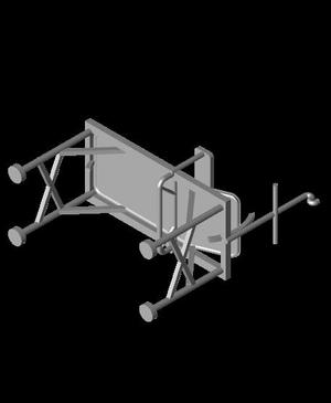 1/35 Scale Army Hospital Cot.stl