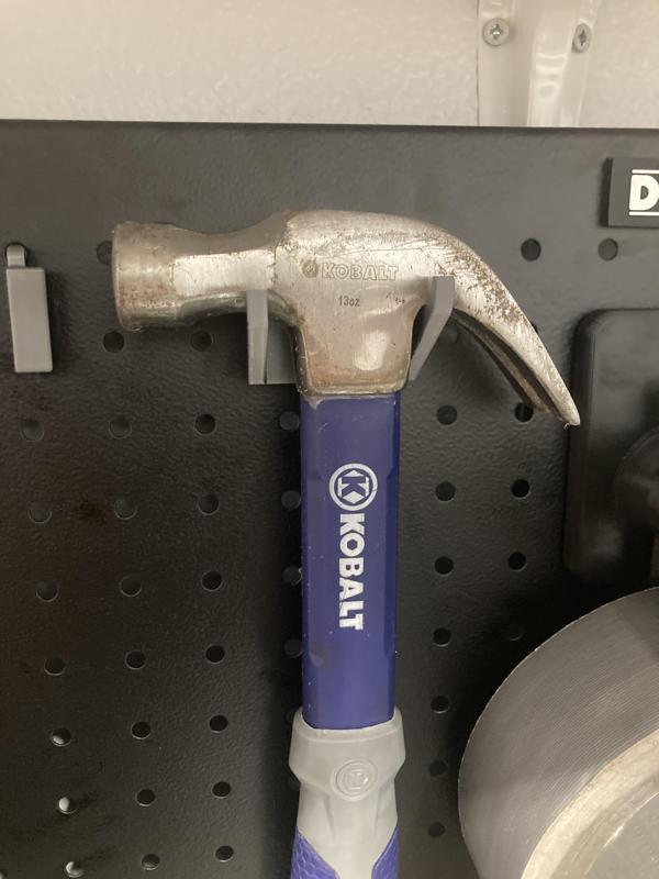 Universal Peg Board Peg System - Hammer Holder