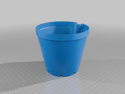 Inner plant pot with water or sensor channel (12cm)