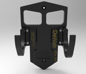 DeWalt 20v Cordless Drill DCD771 Wall Mount