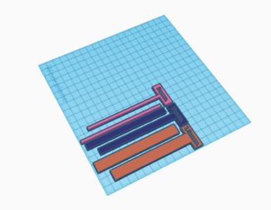 Bookmaking bookbinding spacers for a small plate 