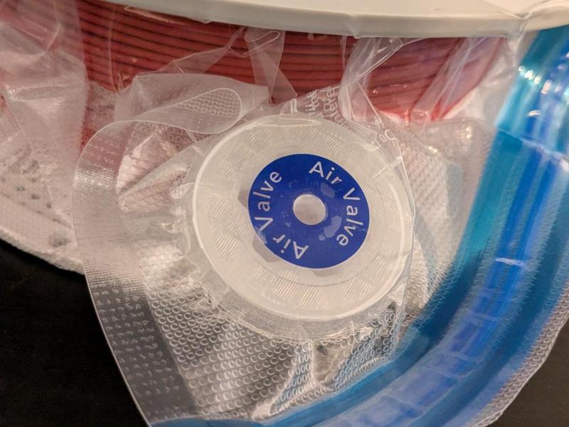 Vacuum ring for filament vacuum bags