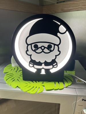 Santa Christmas Light Box