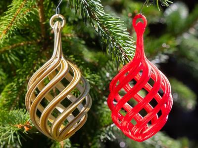 Spiral Christmas Bulb 2024