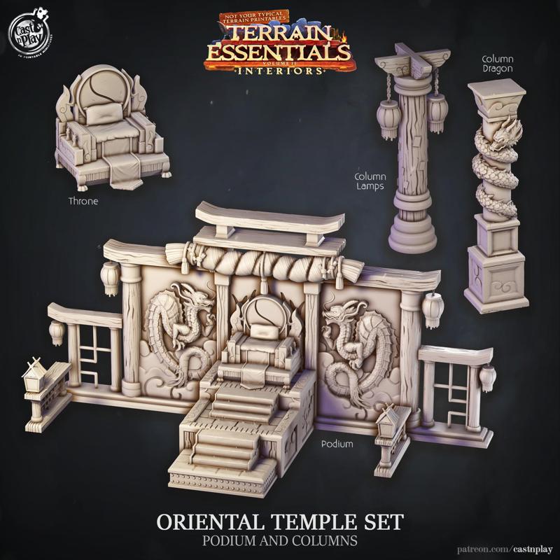 Oriental Temple Set (Pre-Supported)
